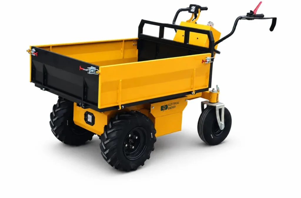 ET-500D electric mini dumper with side rails