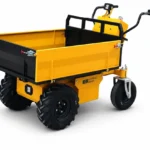 ET-500D electric mini dumper with black bed and side rails