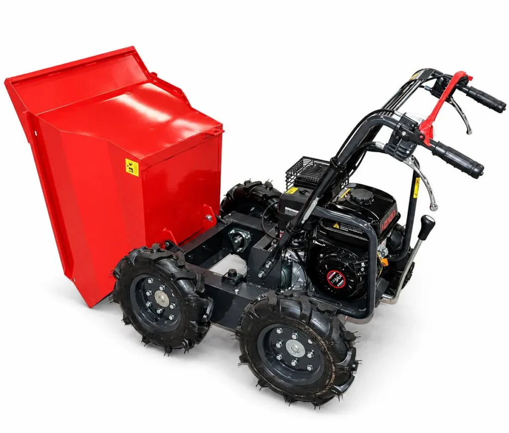 GD-300G mini dumper with its dump body tipped