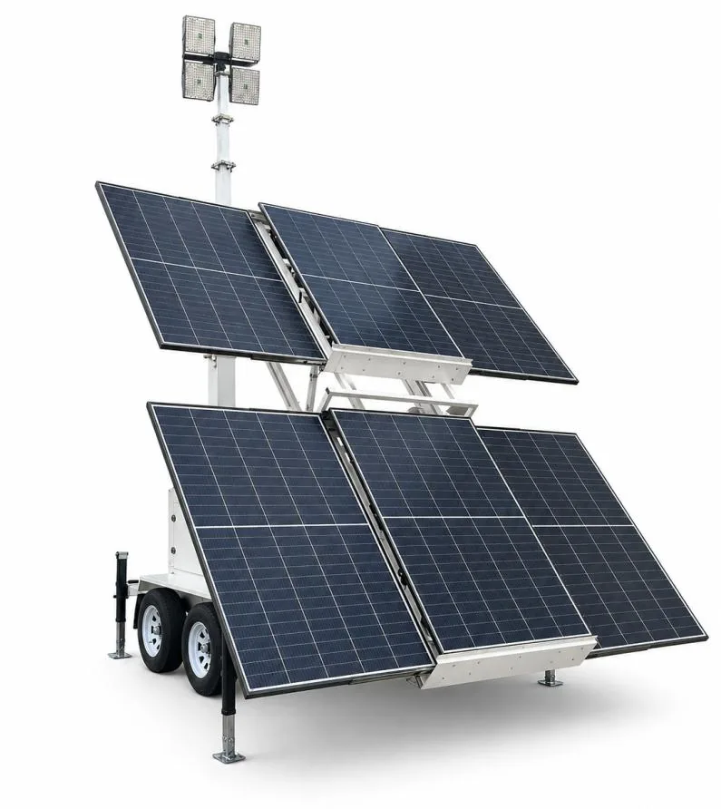 ILTM90M-SH4 hybrid light tower with solar panels