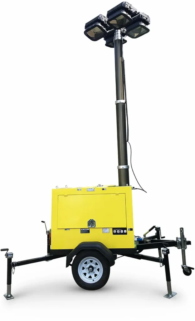 ILTM90P-D pneumatic light tower with 9 m mast and four LED lamp heads