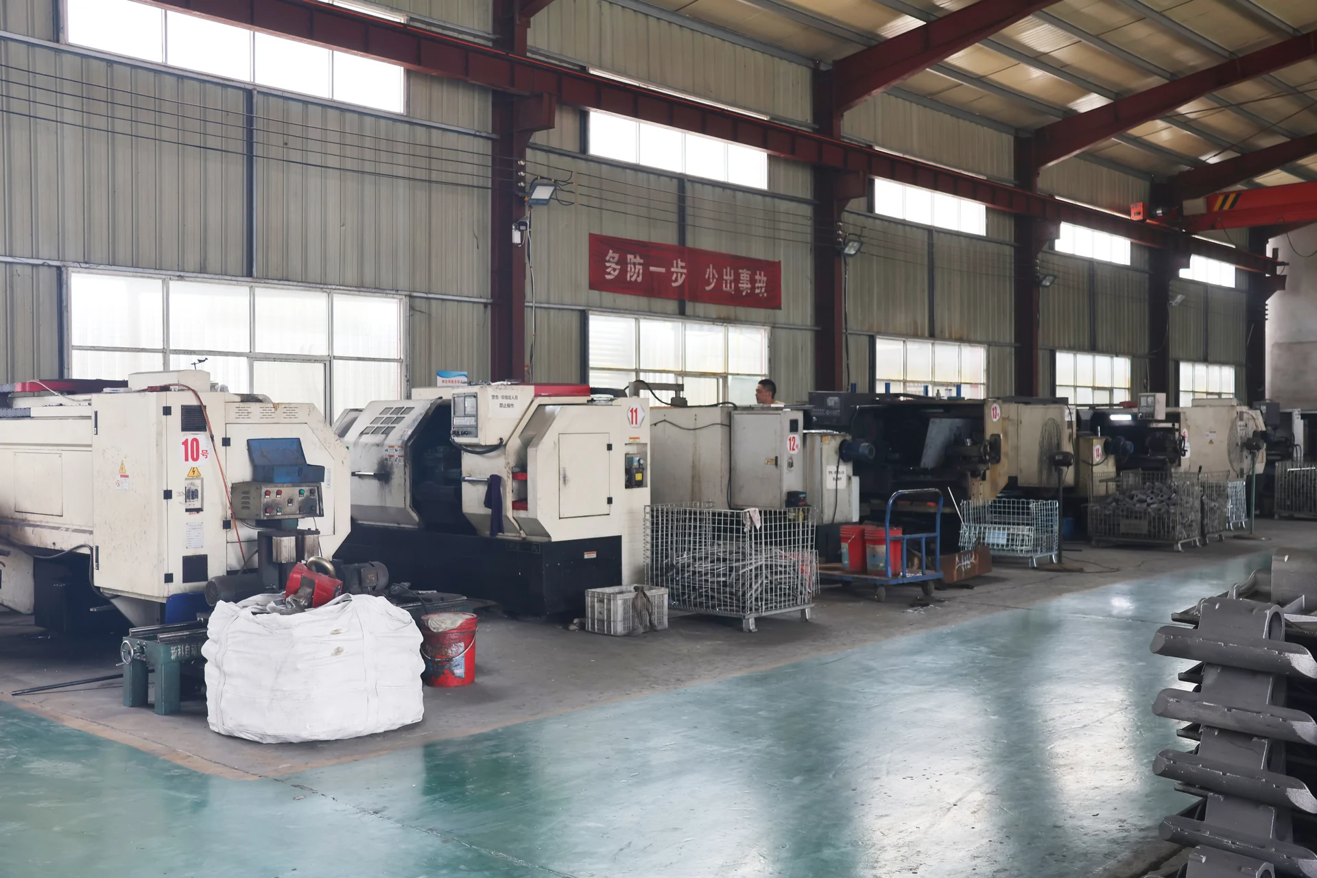 CNC machining equipment inside the Ideal Machinery workshop